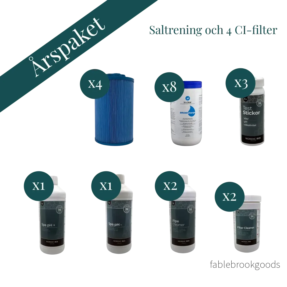 Årspaket till swimspa med saltrening och 4 CI-filter - Bild 2