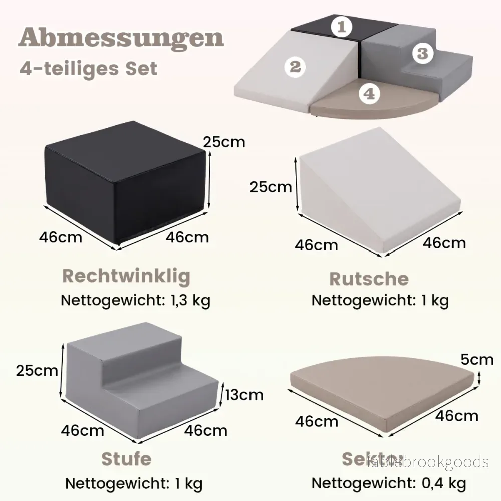 TLG. – Skumplastklossar för lek och klättring Jätteklossar Stora Svarta – 4 – Svart - Bild 2