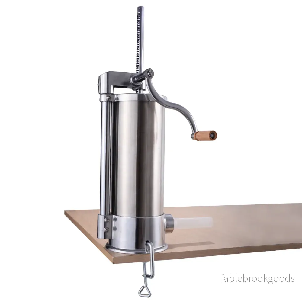 Rostfritt – stål korvpåfyllningsmaskin inklusive påfyllningsrör – 6 5 kg – Silver - Bild 2