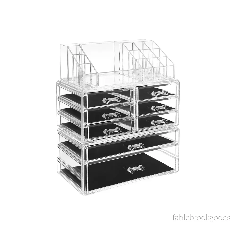 Kosmetisk organisatör – transparent – 23,8×15,3×29,4 cm – transparent Kosmetisk organisatör – transparent – 23,8×15,3×29,4 cm – transparent