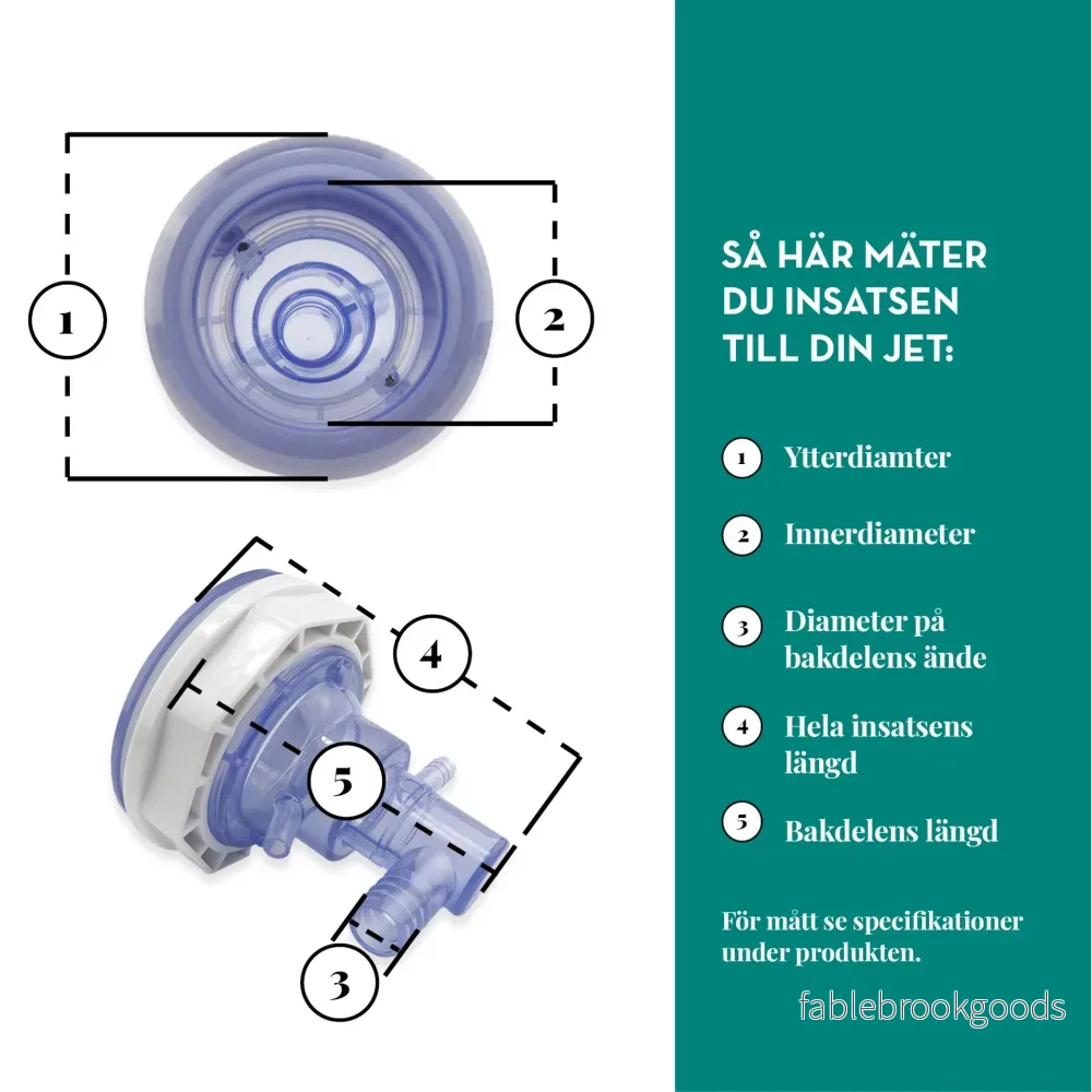 Insats till Jetmunstycke för Swebad Transparent - Bild 3