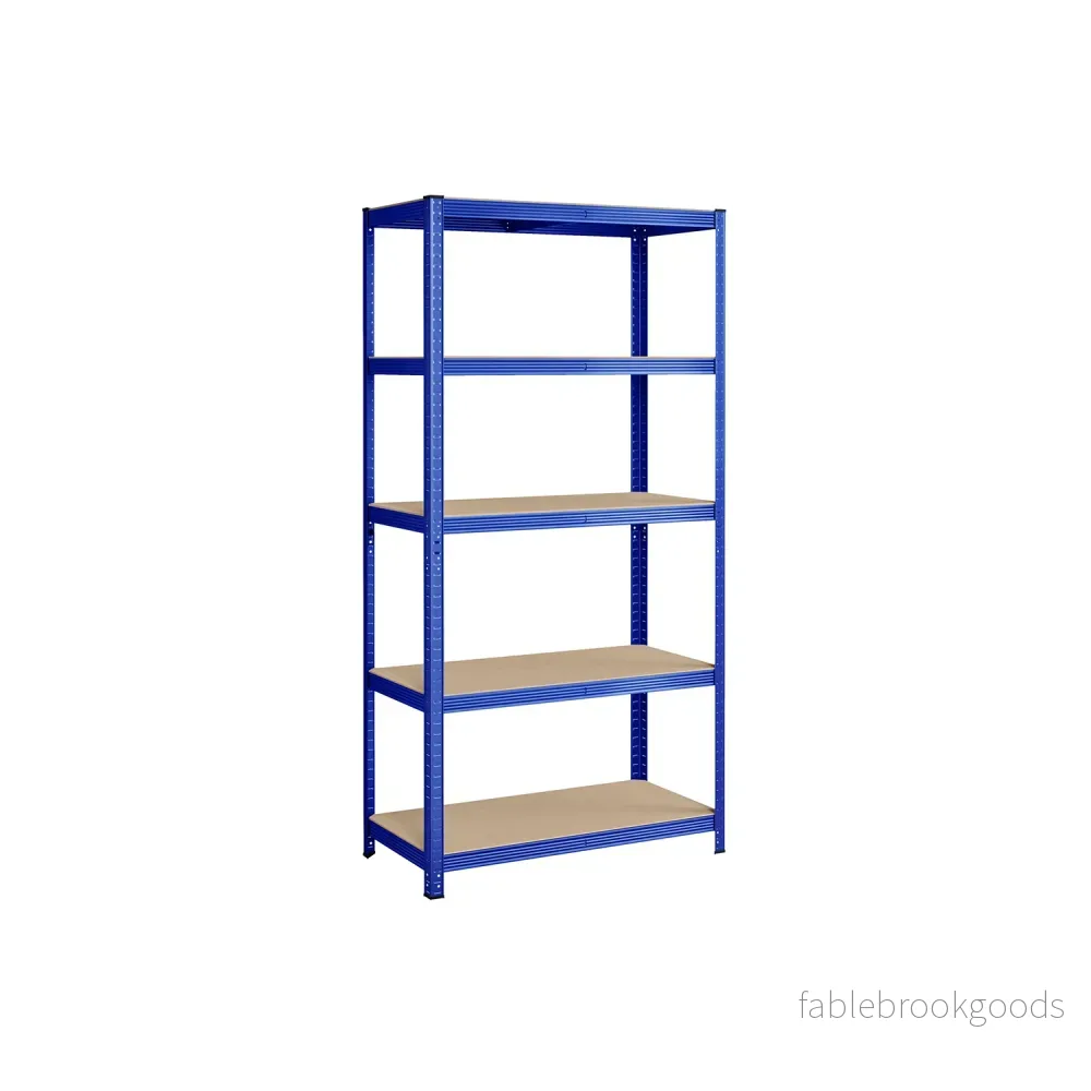 Opbergrek - 200 x 100 x 50 cm - 5 Verstelbare Planken - Staal - Blauw