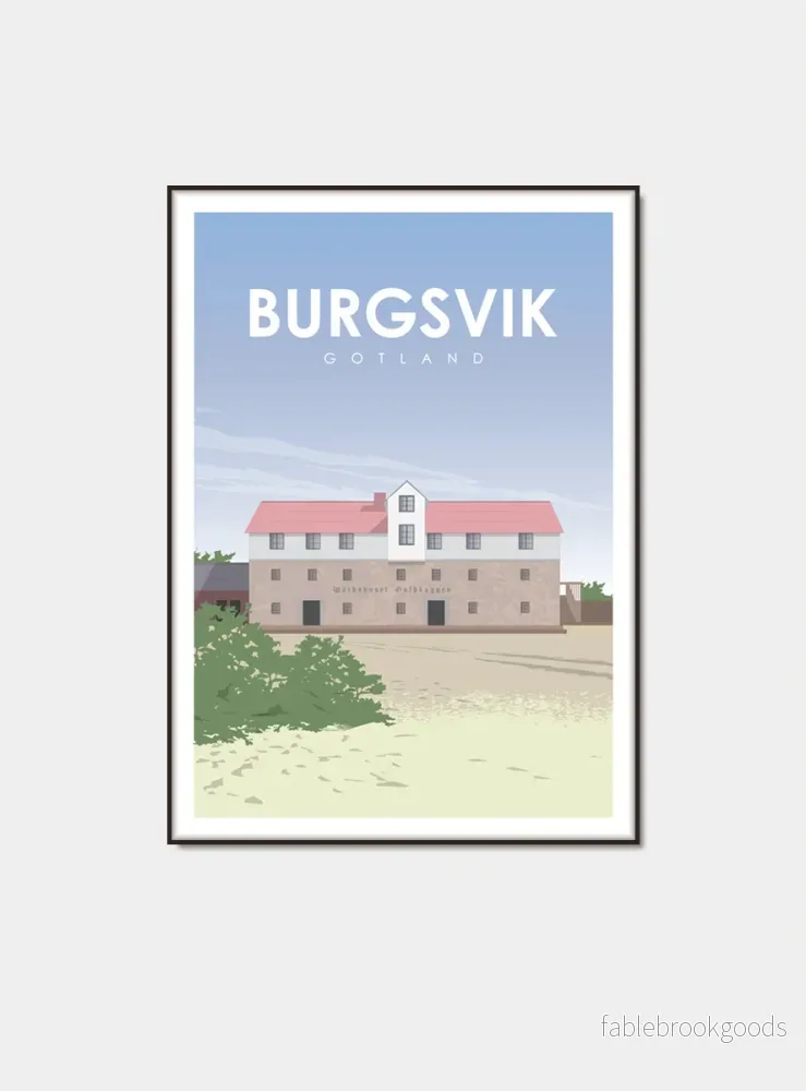 Burgsvik – Gotland poster Burgsvik – Gotland poster