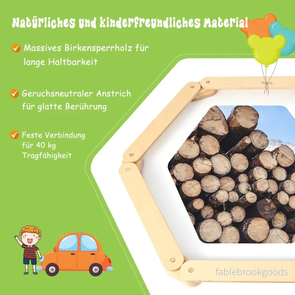 delad – balansbalk med balanseringsstenar fritt kombinerade av trä för barn – 12 6 – Natur - Bild 3