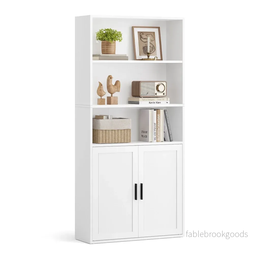 Boekenkast – Staand met Meerdere Ebenen – Wolkwit – 24 x 60 x 145,9 cm Boekenkast – Staand met Meerdere Ebenen – Wolkwit – 24 x 60 x 145,9 cm