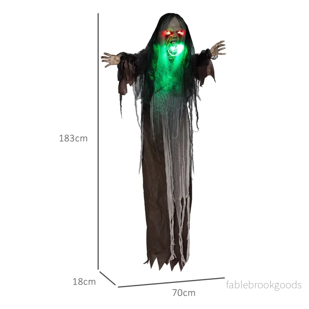 Animerad Halloween-dekoration med ljus och ljud, 183 cm - Bild 3