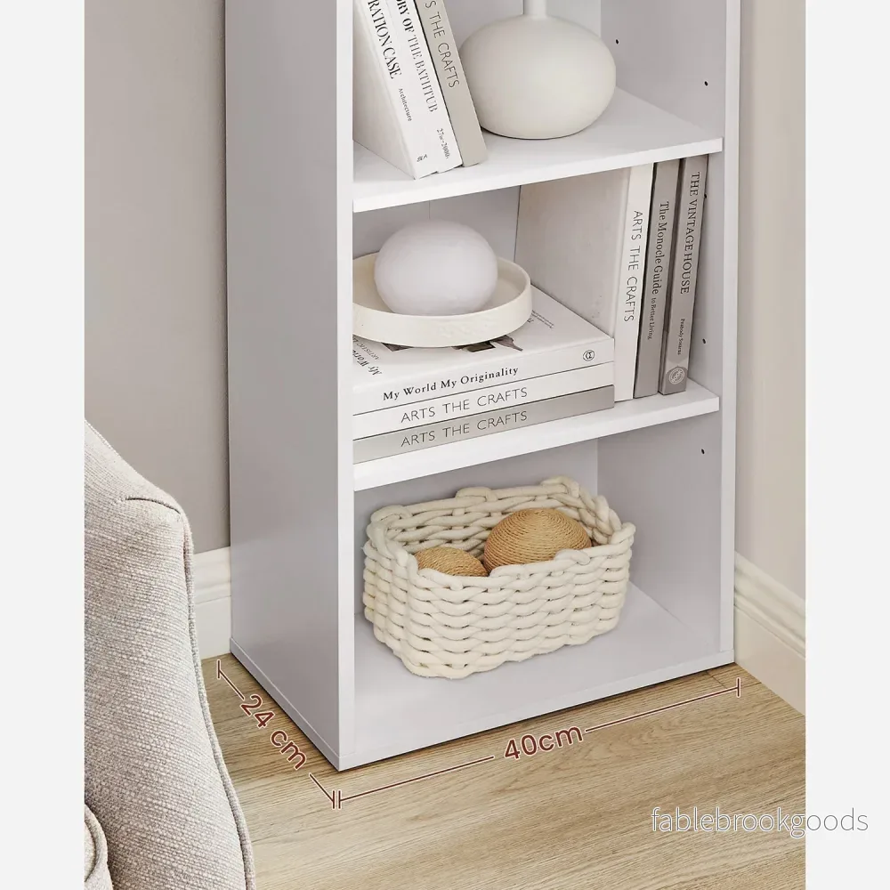 Bokhylla – Skandinavisk design – 6 nivåer – Vit - Bild 3