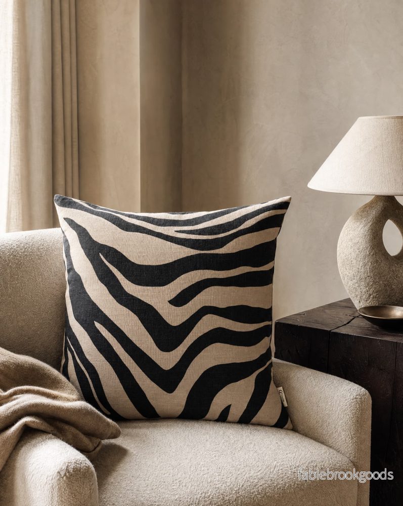 Kuddfodral Savannah Beige/Svart - Bild 2