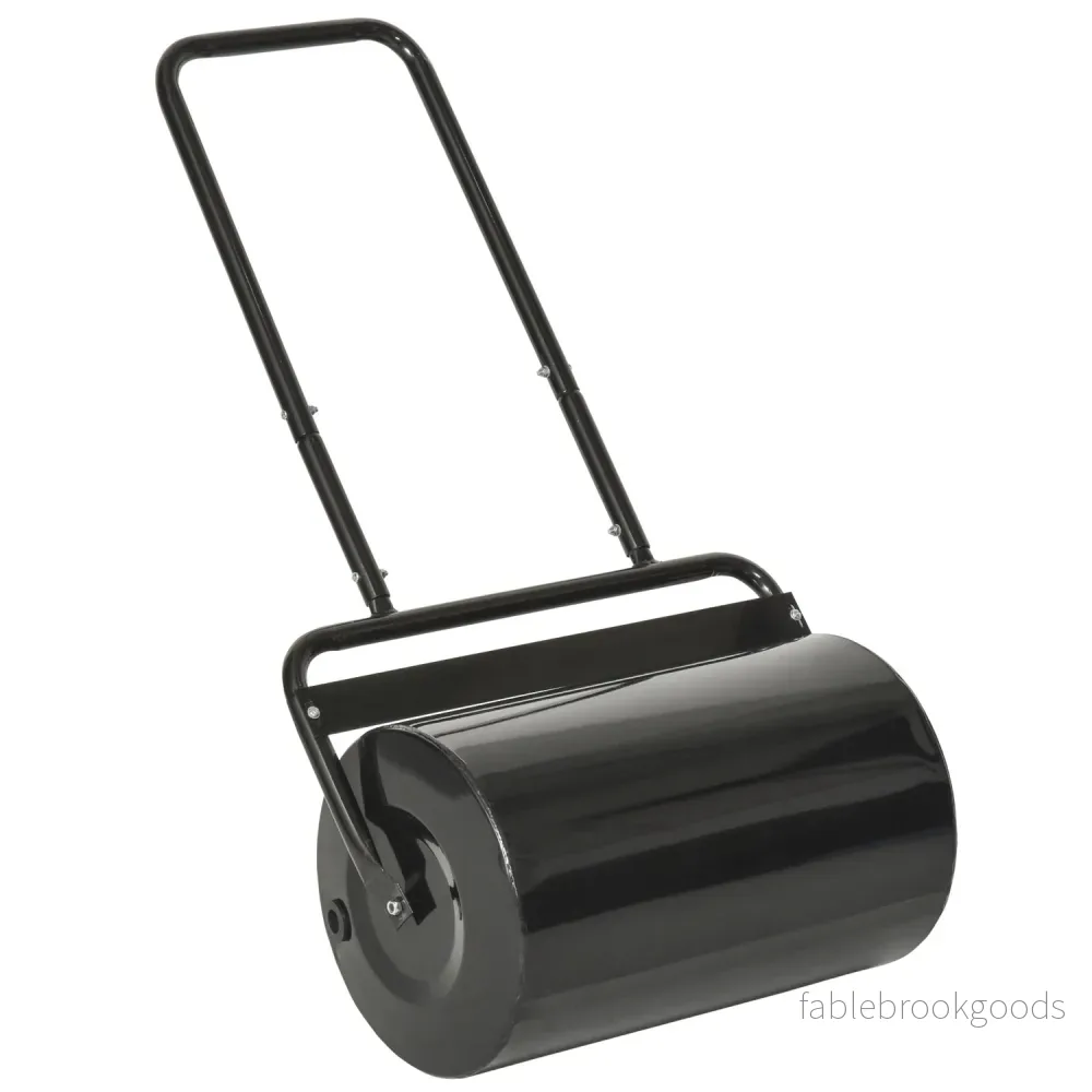 Gräsrulle med U-handtag, metall, 38L kapacitet