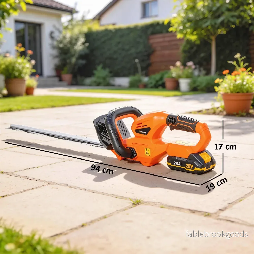 Sladdlös elektrisk häcksax, 51 cm blad, 100 W motor - Bild 3