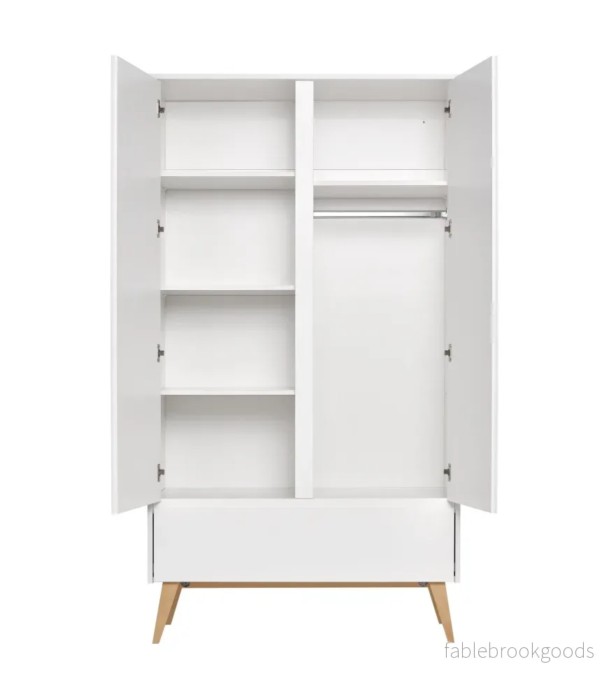 Sara 2-door wardrobe + 1 drawer wardrobe White color - Bild 2