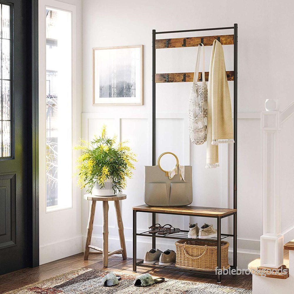 Garderob – Industriell design – Med skohylla - Bild 2