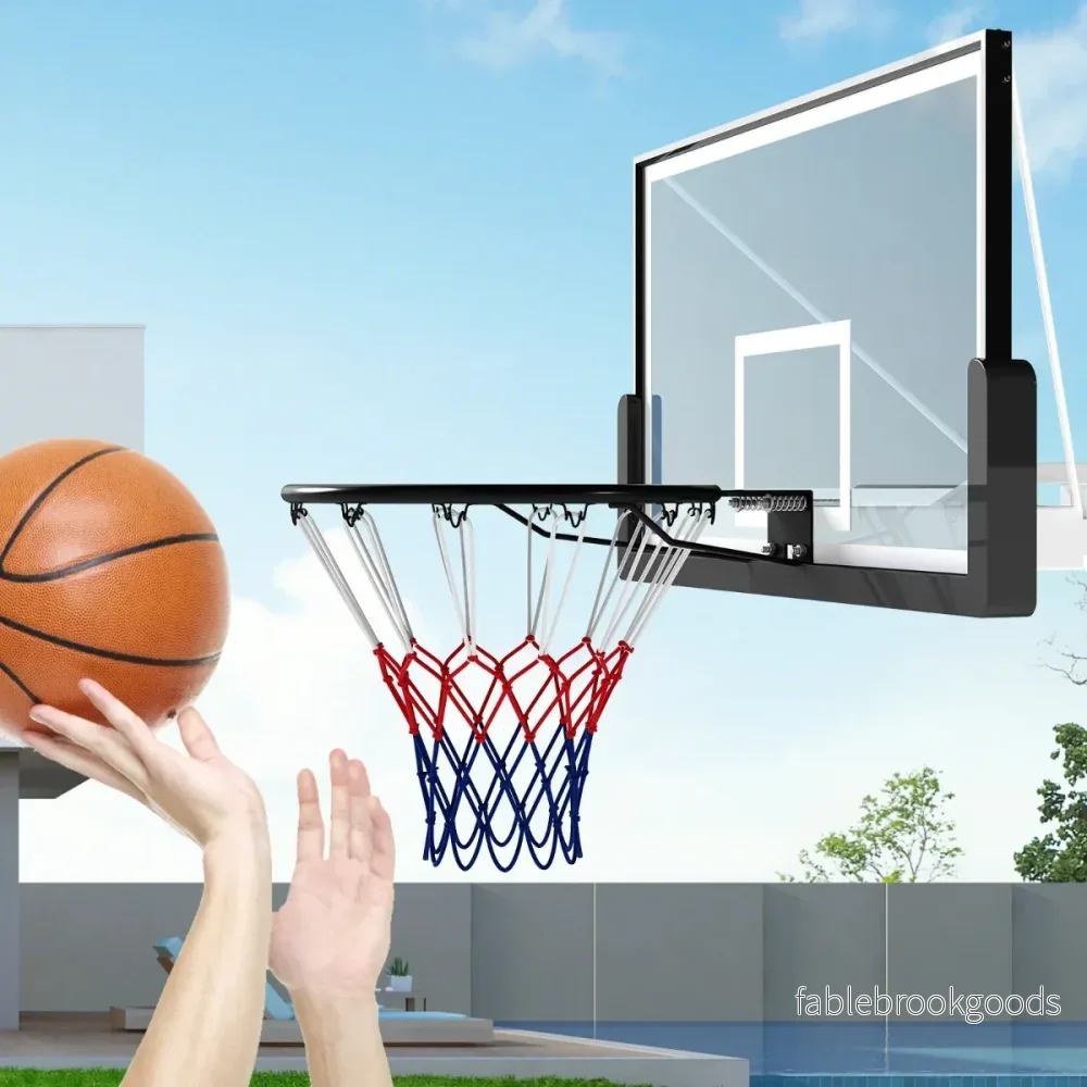 Standard – basketkorg med nät Mini för väggmontering – Ø 45 cm – Svart - Bild 3