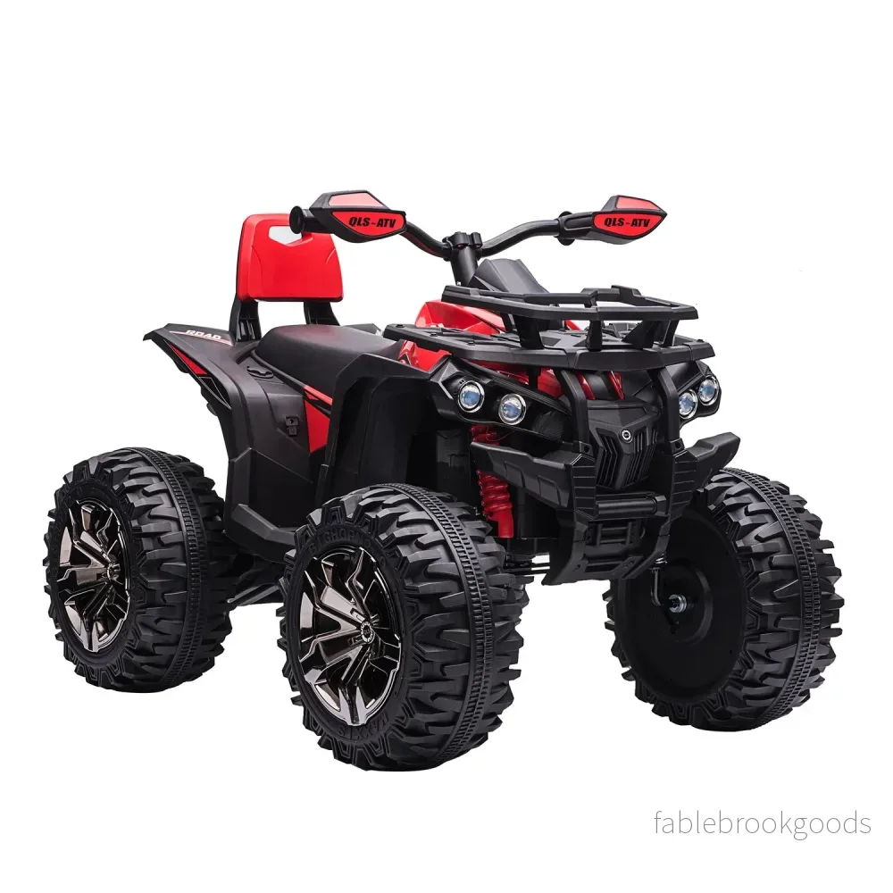 Electric Kids Quad 12V, Strålkastare, USB & MP3, Röd Electric Kids Quad 12V, Strålkastare, USB & MP3, Röd