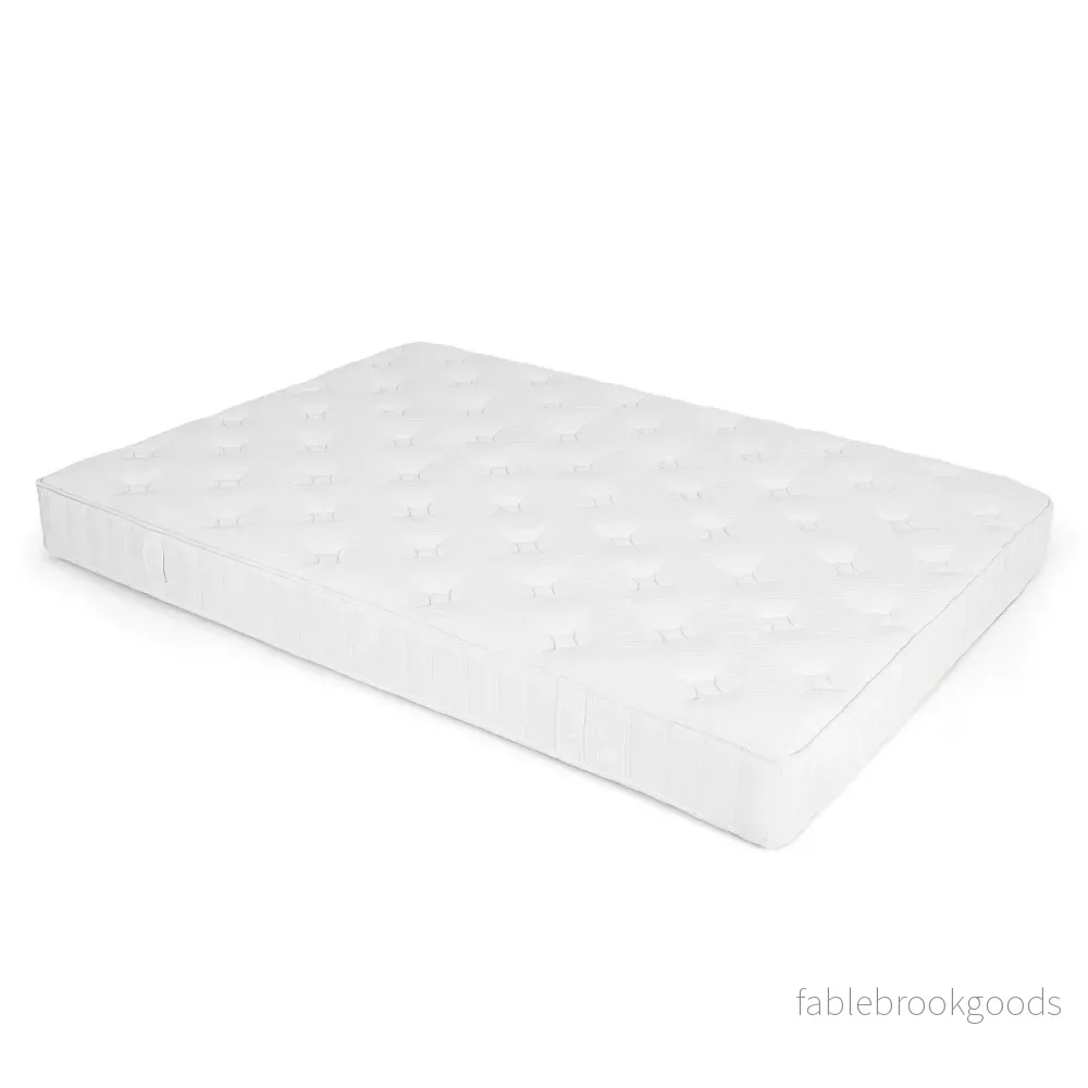 Dubbelsängs – Madrass för Rörelseisolation och Tryckavlastning Skum Hybrid – 20 cm 140 x 200 cm – Vit
