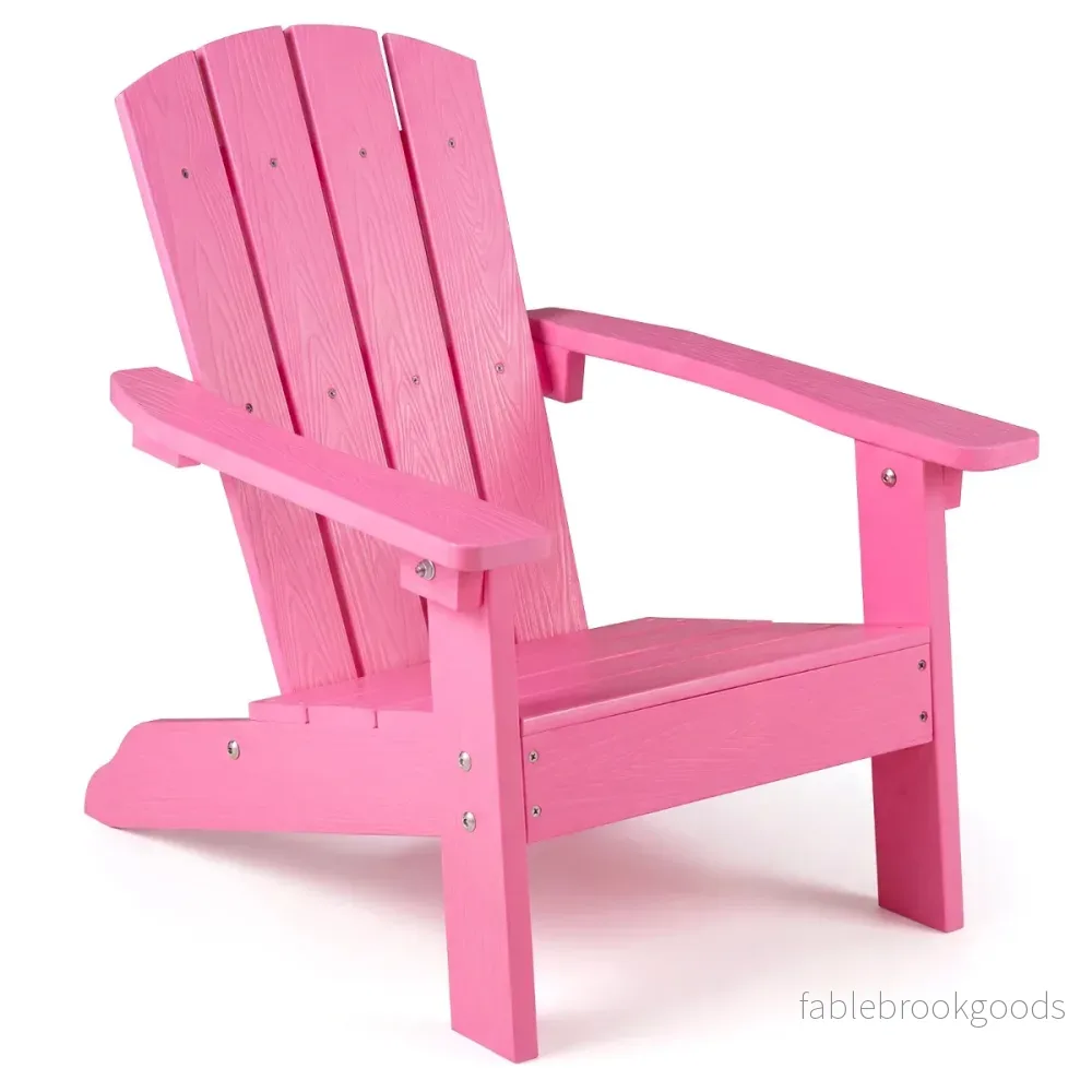 Barn – Adirondack Stol I HIPS Med Ergonomiskt Ryggstöd – Brun