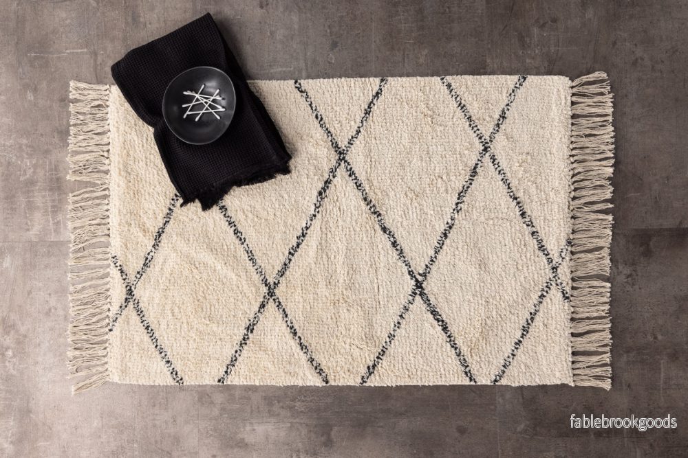 Thelma Badrumsmatta 80 x 50 cm Vit | Venture Home