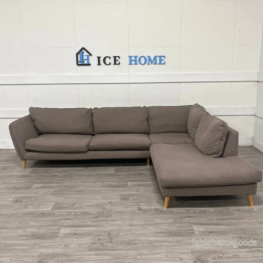 3-sits soffa med divan vänster