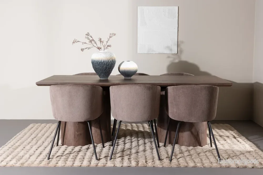 Berit & Olivia Matgrupp Brun/Mocka | Venture Home