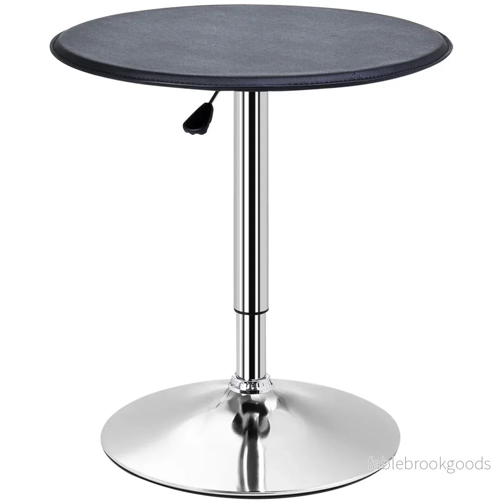 Barbord, bänkhöjd, svart konstläder, justerbar Barbord, bänkhöjd, svart konstläder, justerbar
