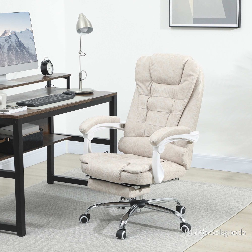 Ergonomisk kontorsstol med massage, lutningsfunktion och fotstöd - Bild 2