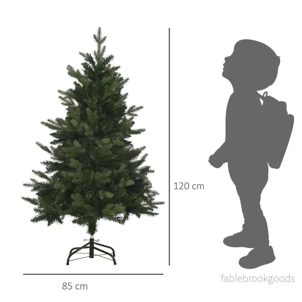 Konstgjord julgran, 1,2 m hög, 657 grenar, metallställ - Bild 3