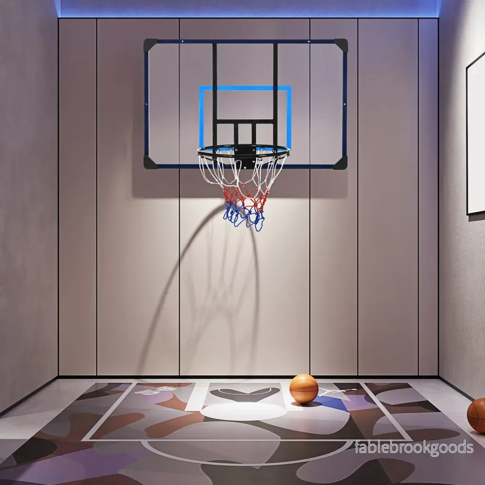 Väggmonterad utomhusbasketbåge, stål, 113x61x73 Cm - Bild 2