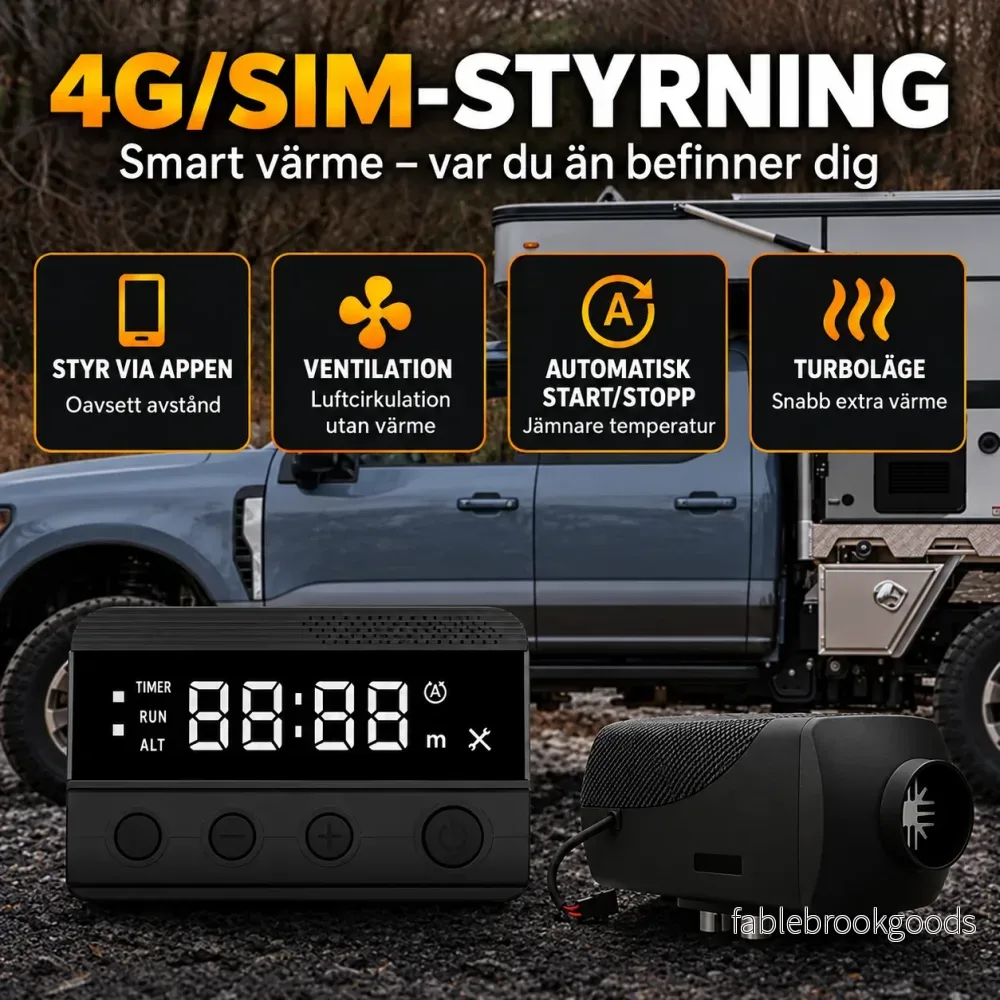 Dieselvärmare 8kW SIM-Kort fjärrstyrning UTFÖRSÄLJNING - Bild 3