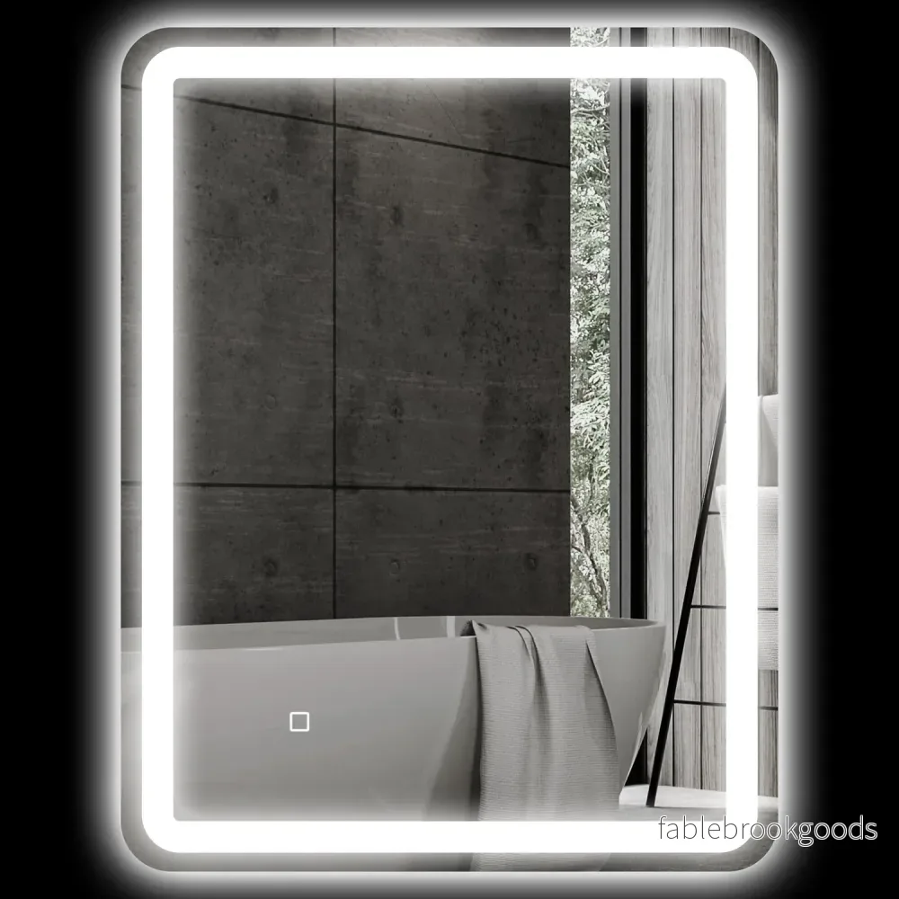 Badrumsspegel, LED, Anti-Imma, Touch Control, 60x80 cm