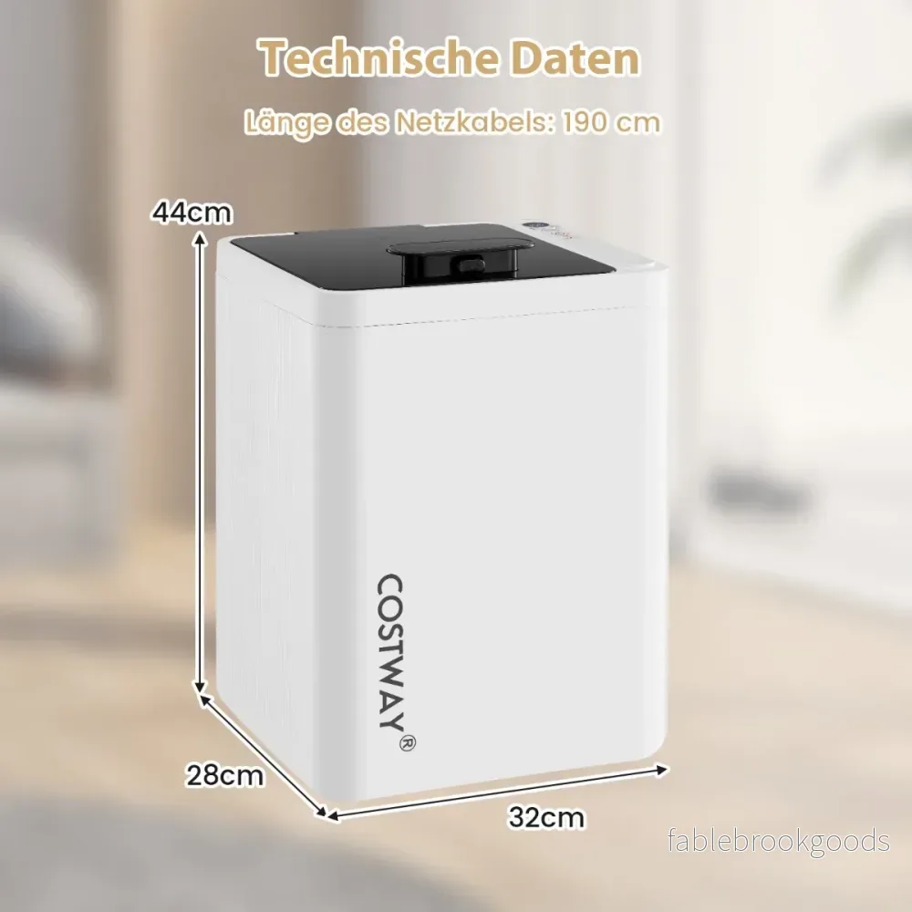 Elektrisk – handdukstork med automatisk avstängning och stegs timer LED display – 6 – Vit - Bild 2