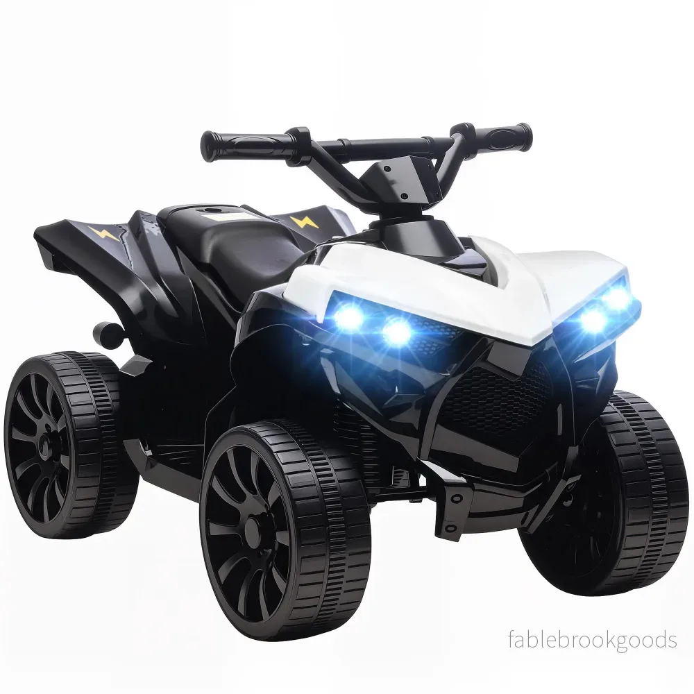 Elfyrhjuling för barn – 6V-motor, musik, strålkastare, 3-6 år
