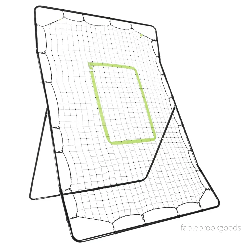 Baseball Rebounder Net, Portable Black Metal, 123 x 174 cm Baseball Rebounder Net, Portable Black Metal, 123 x 174 cm