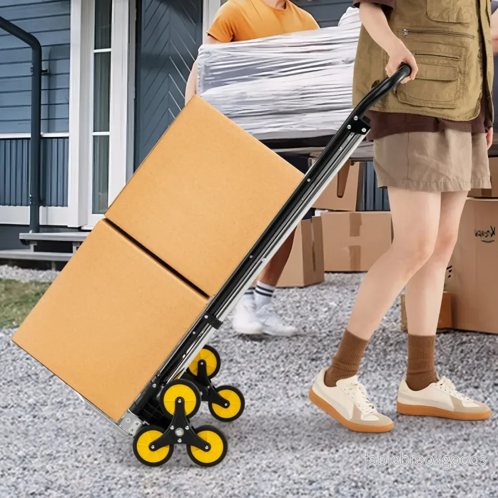 i – Ihopfällbar Kärra och Stege Aluminium stegs med Anti Slip Pedaler Tunglast Bärbar – 2 1 3 – Silver - Bild 3