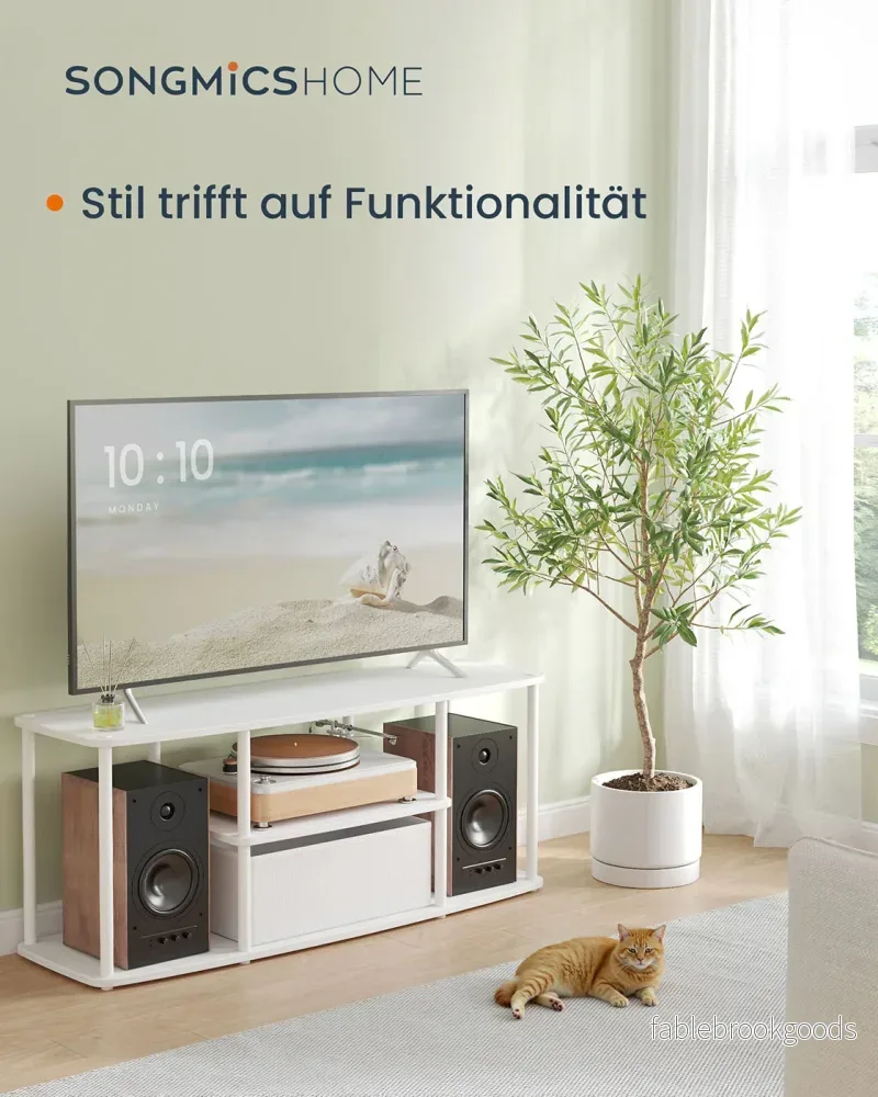 TV-skåp - Lämplig för 50 tum - Snövit - Bild 2