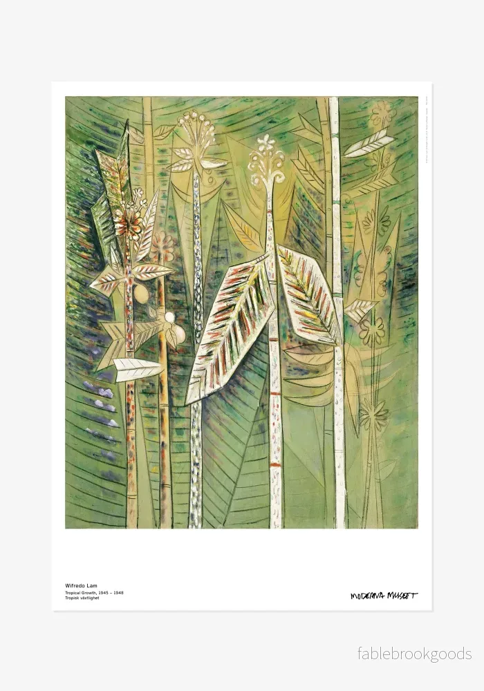 Poster: Wifredo Lam, Tropisk växtlighet