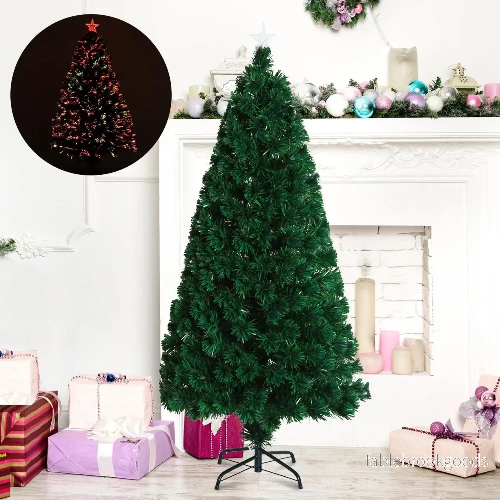 Fiberoptisk julgran med LED-ljus, 120 cm - Bild 2
