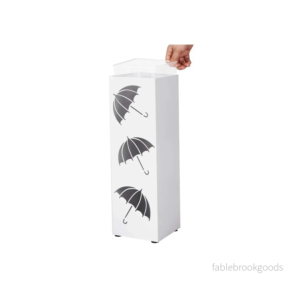 Paraplyställ – snygg design – vit - Bild 2