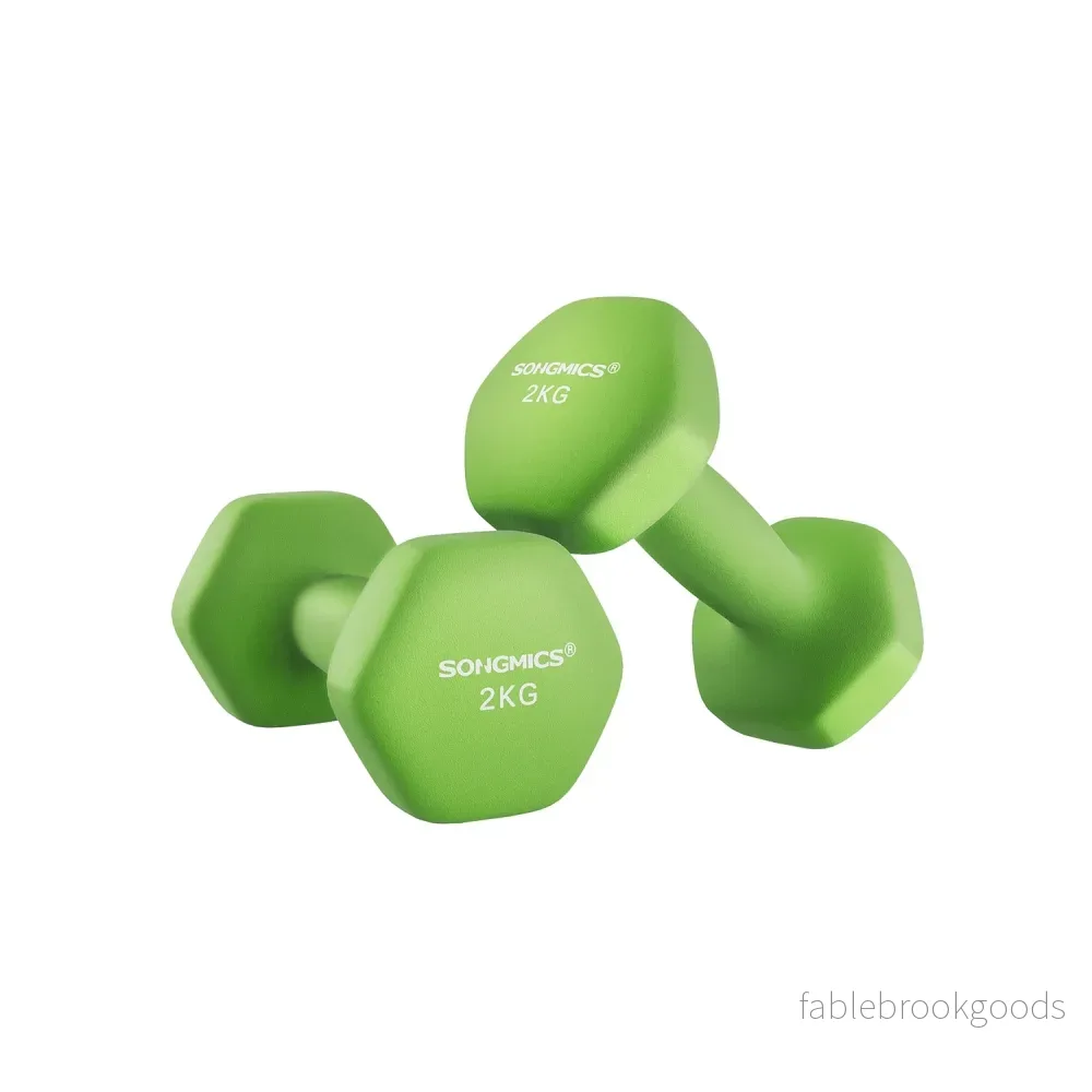 Hantelset – Ergonomiskt grepp – Halkfritt – Grön Hantelset – Ergonomiskt grepp – Halkfritt – Grön