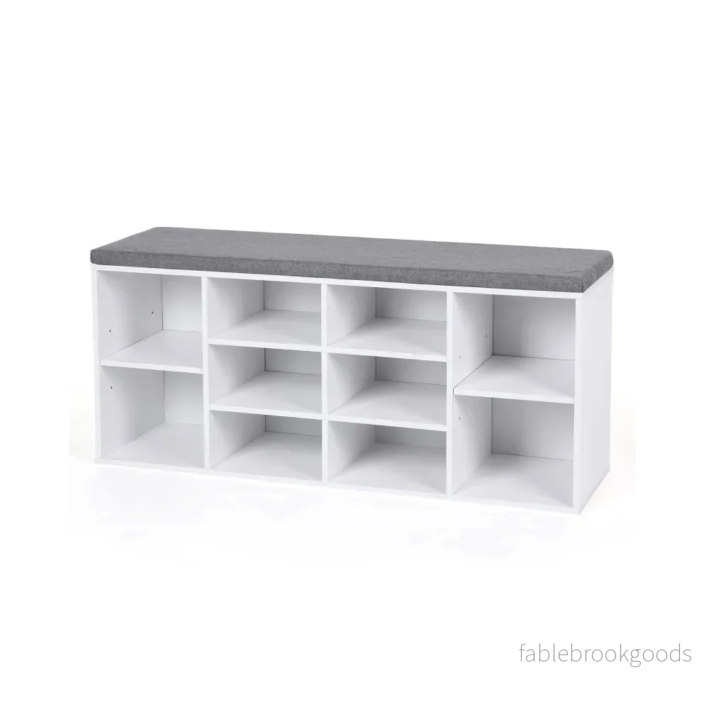 Shoe Bank – 10 fack – soffa – vit Shoe Bank – 10 fack – soffa – vit
