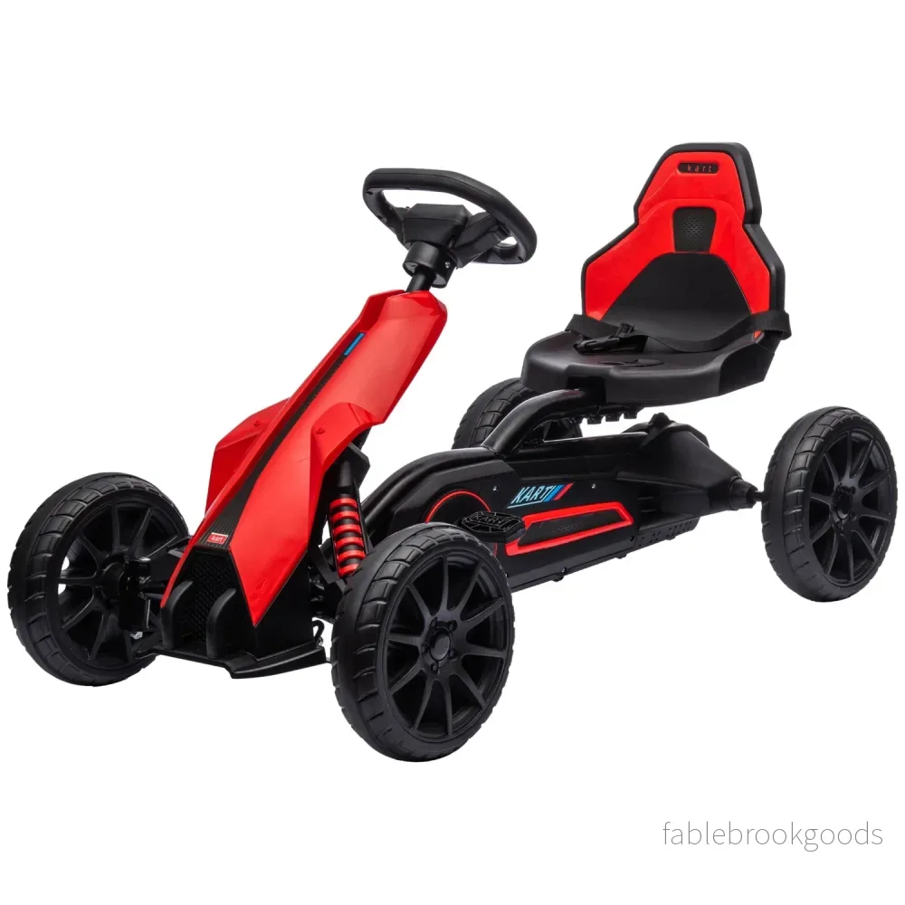 Pedal Go-Kart för barn med justerbar sits och handbroms