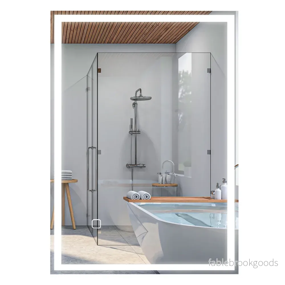 LED Badrumsspegel, 80x60cm, immafri, Touch Switch