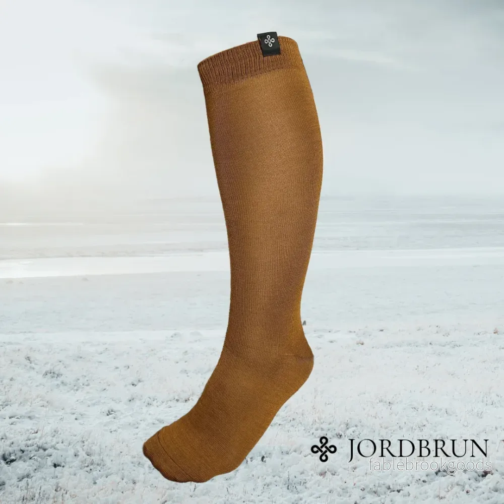 Ridstrumpa Jordbrun Merinoull Ridstrumpa Jordbrun Merinoull
