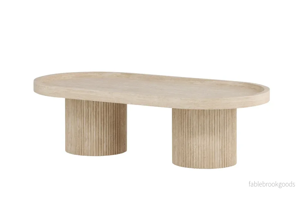 Krille Soffbord 120 × 60 Beige Modernt Skandinaviskt Soffbord | Venture Home - Bild 3