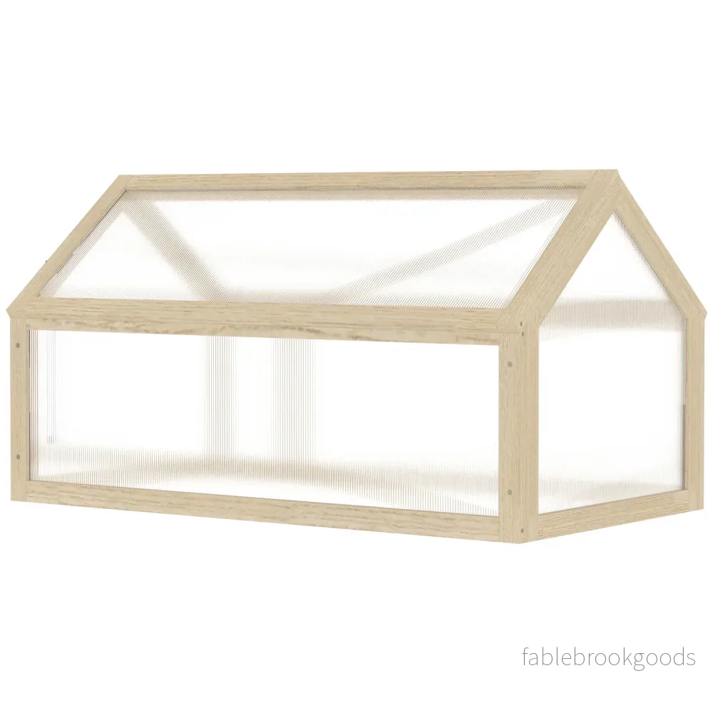 Trä Mini Växthuslåda – Vintertät, 90 x 52 x 49,5 cm