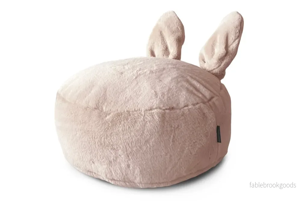 BUNNIE Pouf Bean Bag, Fur