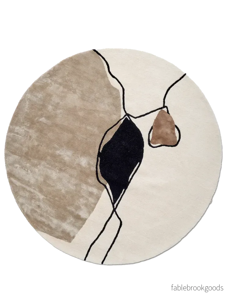 Matta Abstract Ivory Rund Matta Abstract Ivory Rund