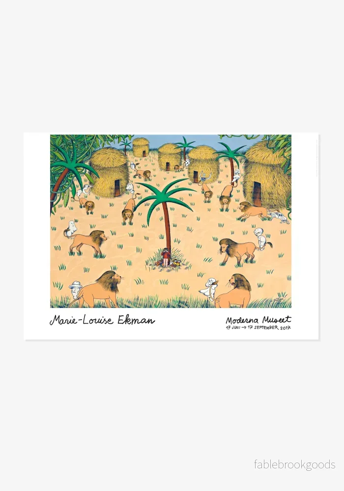 Poster, Marie-Louise Ekman, I djungeln Poster, Marie-Louise Ekman, I djungeln