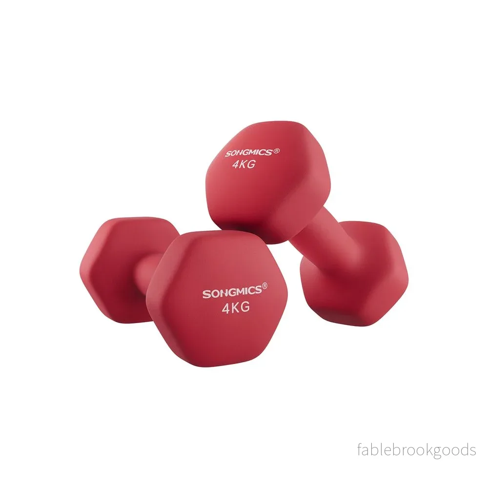 Hantelset – Ergonomiskt grepp – 2 x 5 kg – Blå - Bild 3