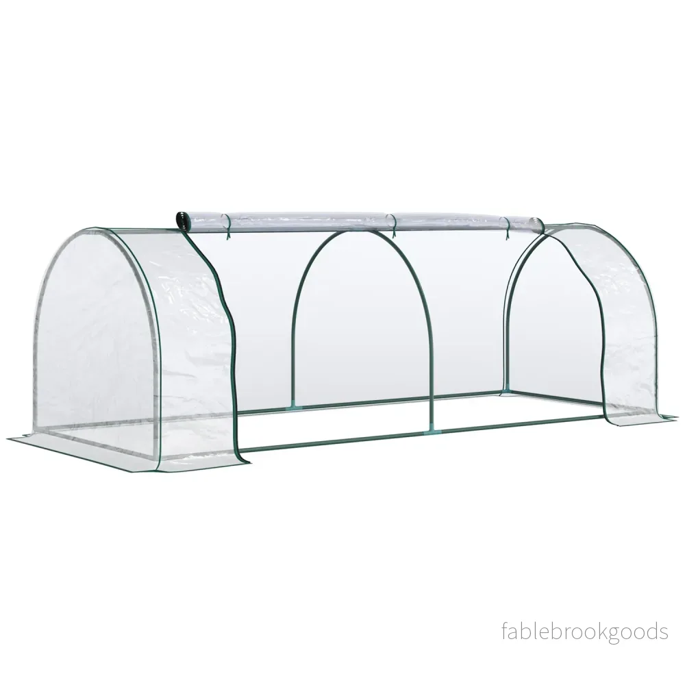 Växthus i stål PVC med dörr – 250x100x80cm kall ram Växthus i stål PVC med dörr – 250x100x80cm kall ram