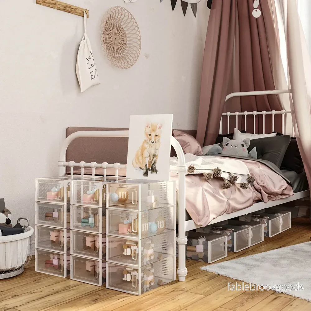 Skokartonger – Stapelbara och ventilationsöppningar – Transparent - Bild 2